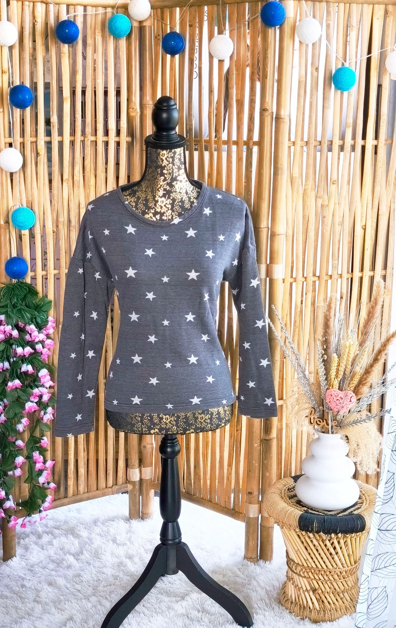 🩶 pull-over étoile manches longues femme T38 🩶